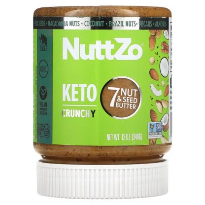 Nuttzo, Keto Butter, 7 Nuts & Seeds, Crunchy, 12 oz (340 g)