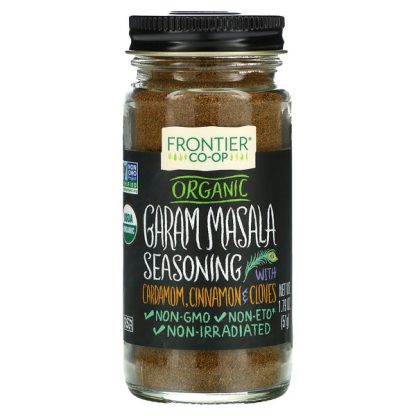 Frontier Co-op, Organic Garam Masala Seasoning with Cardamom, Cinnamon & Cloves, 1.79 oz (51 g)