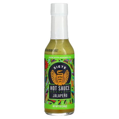 Siete, Hot Sauce, Jalapeno, 5 oz (141 g)