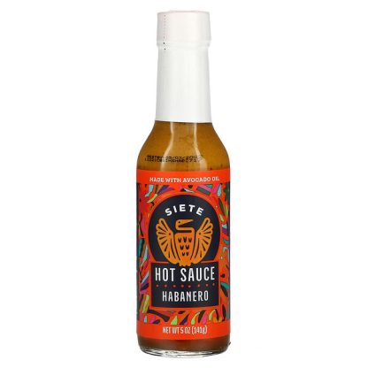 Siete, Hot Sauce, Habanero, 5 oz (141 g)