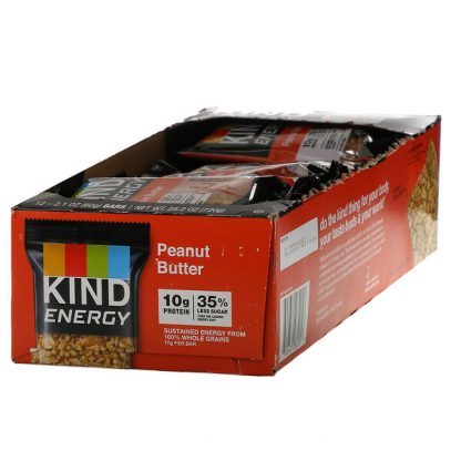 KIND Bars, Energy, Peanut Butter, 12 Bars, 2.1 oz (60 g) Each