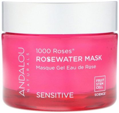 Andalou Naturals, 1000 Roses, Rosewater Beauty Mask, Sensitive, 1.7 oz (50 g)