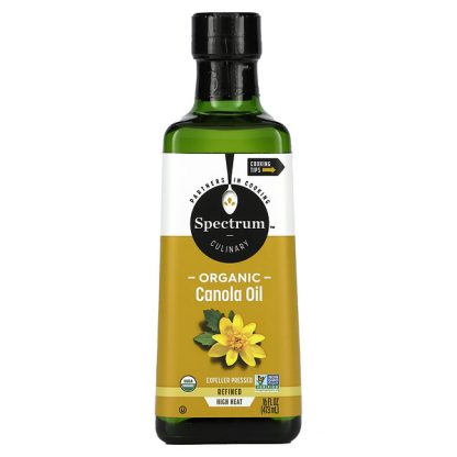 Spectrum Culinary, Organic Canola Oil, Expeller Pressed, Refined, 16 fl oz (473 ml)