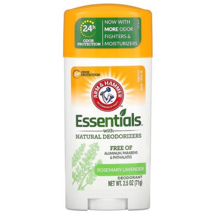 Arm & Hammer, Essentials with Natural Deodorizers, Deodorant, Rosemary Lavender, 2.5 oz (71 g)