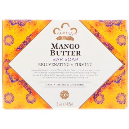 Nubian Heritage, Mango Butter Bar Soap, 5 oz (142 g)