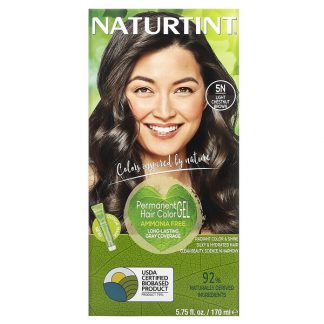 Naturtint, Permanent Hair Color Gel, 5N Light Chestnut Brown, 5.75 fl oz (170 ml)