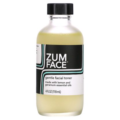 ZUM, Zum Face, Gentle Facial Toner, Lemon and Geranium, 4 fl oz (118 ml)