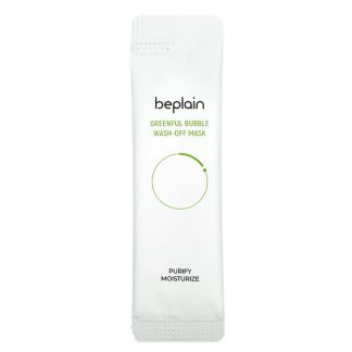 Beplain, Greenful Bubble Wash-Off Beauty Mask, 12 Pack, 5 g Each