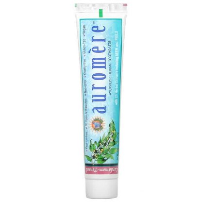 Auromere, Ayurvedic Herbal Toothpaste, Foam-Free, Cardamom-Fennel, 4.16 oz (117 g)