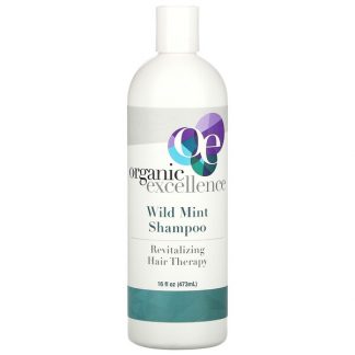 Organic Excellence, Shampoo, Revitalizing Hair Therapy, Wild Mint, 16 fl oz (473 ml)