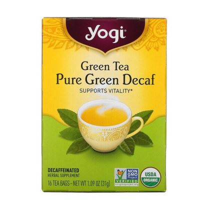 Yogi Tea, Green Tea, Pure Green Decaf, 16 Tea Bags, 1.09 oz (31 g)