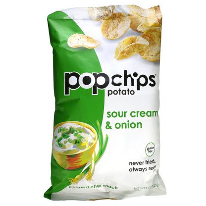 Popchips, Potato Chips, Sour Cream & Onion, 5 oz (142 g)