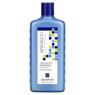 Andalou Naturals, Shampoo, Age Defying, For Thinning Hair, Argan Stem Cell, 11.5 fl oz (340 ml)