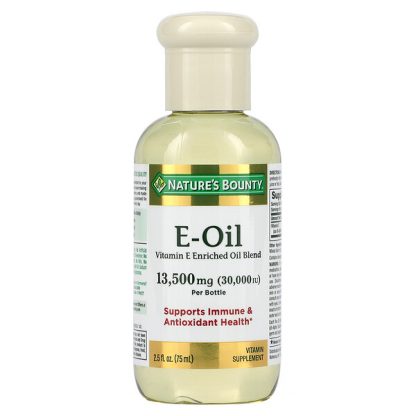 Nature's Bounty, Vitamin E-Oil, 13,500 mg (30,000 IU), 2.5 fl oz (75 ml)