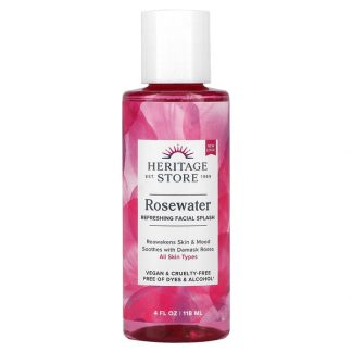 Heritage Store, Rosewater, Refreshing Facial Splash, 4 fl oz (118 ml)