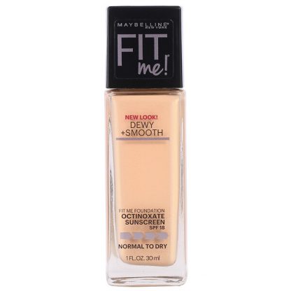 Maybelline, Fit Me, Dewy + Smooth Foundation, 125 Nude Beige, 1 fl oz (30 ml)