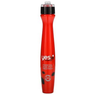 Yes To, Detoxifying Charcoal Acne Spot Treatment, Tomatoes, 0.5 fl oz (15 ml)