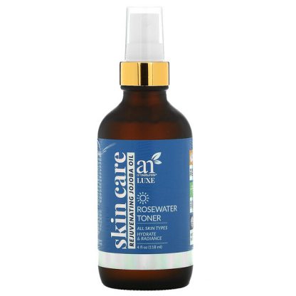 Artnaturals, Luxe, Rosewater Toner, Rejuvenating Jojoba Oil, 4 fl oz (118 ml)