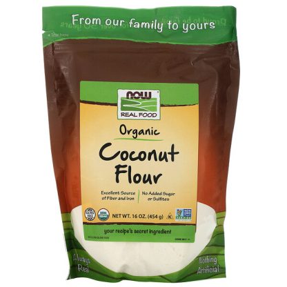 NOW Foods, Organic Coconut Flour, 16 oz (454 g)