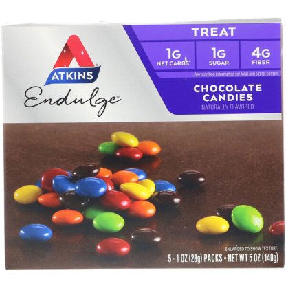 Atkins, Endulge, Chocolate Candies, 5 Packs, 1 oz (28 g) Each