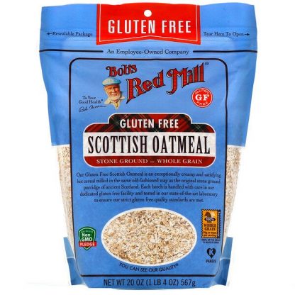 Bob's Red Mill, Scottish Oatmeal, Whole Grain, Gluten Free, 20 oz (567 g)