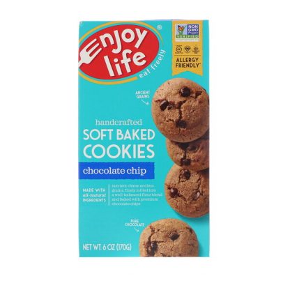 Enjoy Life Foods, Soft Baked Cookies, Chocolate Chip, 6 oz (170 g)