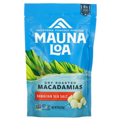 Mauna Loa, Dry Roasted Macadamias, Hawaiian Sea Salt, 8 oz (226 g)