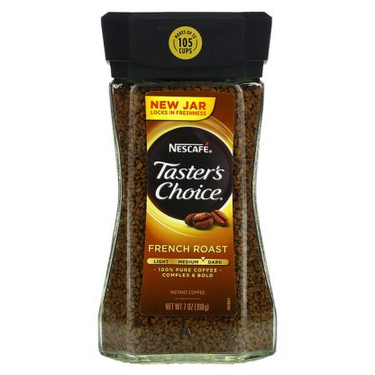 Nescafé, Taster's Choice, Instant Coffee, French Roast, 7 oz (198 g)