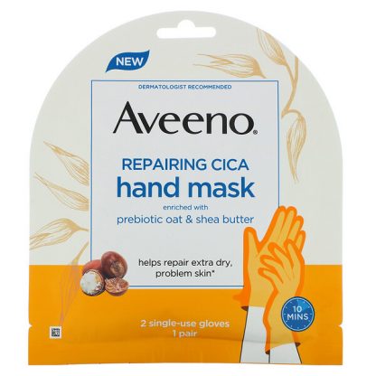 Aveeno, Repairing Cica Hand Mask, 2 Single-Use Gloves