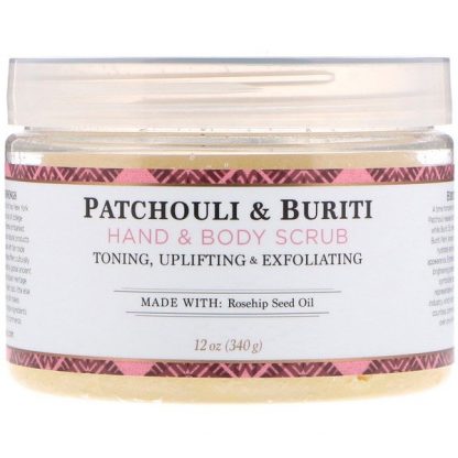 Nubian Heritage, Hand & Body Scrub, Patchouli & Buriti, 12 oz (340 g)