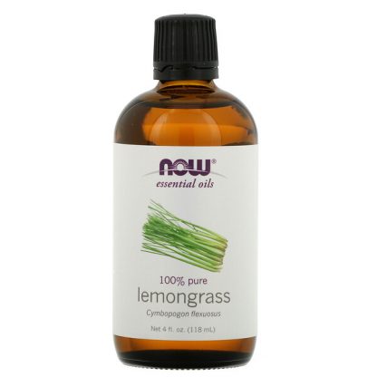 NOW Foods, Essential Oils, Lemongrass, 4 fl oz (118 ml)