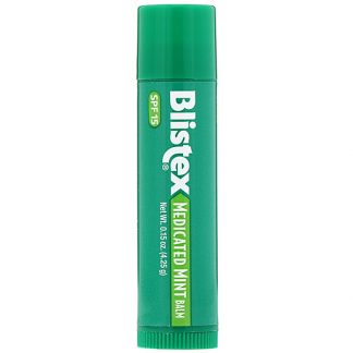 Blistex, Medicated Lip Protectant/Sunscreen, SPF 15, Mint, 0.15 oz (4.25 g)