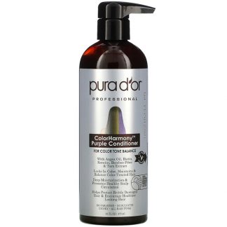 Pura D'or, Professional, ColorHarmony Purple Conditioner, 16 fl oz (473 ml)