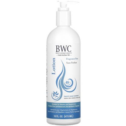 Beauty Without Cruelty, Hand & Body Lotion, Fragrance Free, 16 fl oz (473 ml)