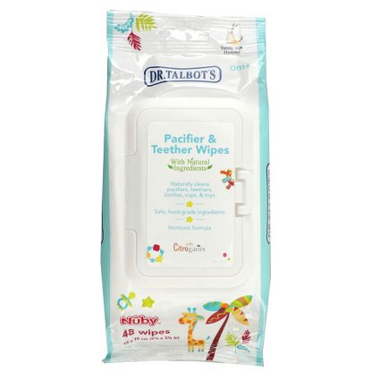 Dr. Talbot's, Pacifier & Teether Wipes, 0 m +, Vanilla Milk Flavored, 48 Wipes