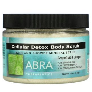 Abra Therapeutics, Cellular Detox Body Scrub, Grapefruit & Juniper, 12 oz (340 g)