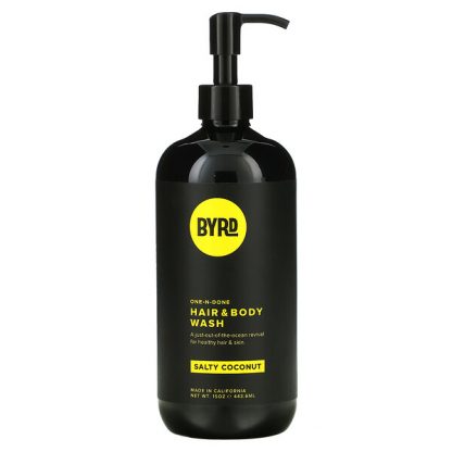 Byrd Hairdo Products, One-N-Done, Hair & Body Wash, Salty Coconut, 15 oz (443.6 ml)