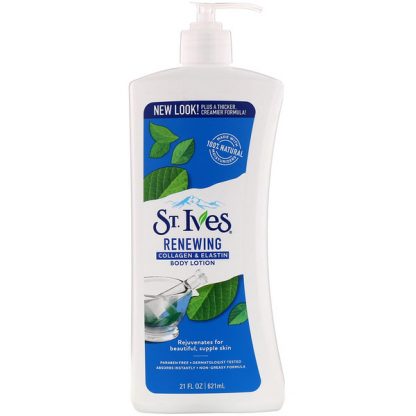 St. Ives, Body Lotion, Renewing, Collagen & Elastin, 21 fl oz (621 ml)