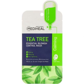 Mediheal, Tea Tree, Essential Blemish Control Beauty Mask, 1 Sheet, 0.81 fl oz (24 ml)