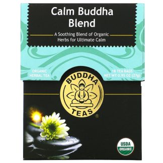 Buddha Teas, Calm Buddha Blend Tea, 18 Tea Bags, 0.95 oz (27 g)