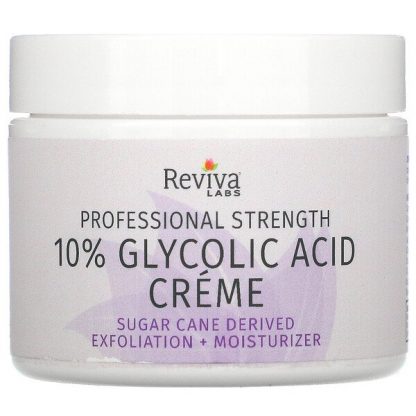 Reviva Labs, 10% Glycolic Acid Cream, Anti-Aging, 2.0 oz (55 g)