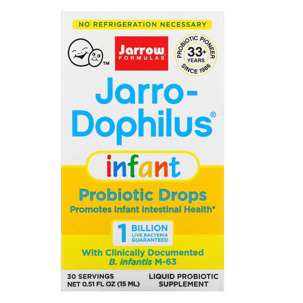 Jarrow Formulas, Jarro-Dophilus Infant, Probiotics Drops, 1 Billion , 0.51 fl oz (15 ml)