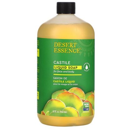 Desert Essence, Castile Liquid Soap, 32 fl oz (946 ml)