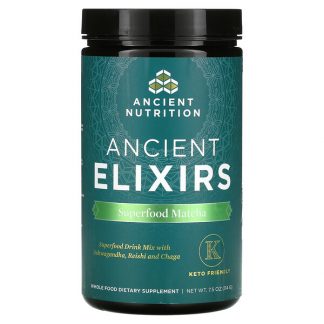 Dr. Axe / Ancient Nutrition, Ancient Elixirs, Superfood Matcha, 7.5 oz (214 g)