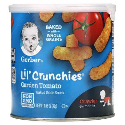 Gerber, Lil' Crunchies, 8+ Months, Garden Tomato, 1.48 oz (42 g)