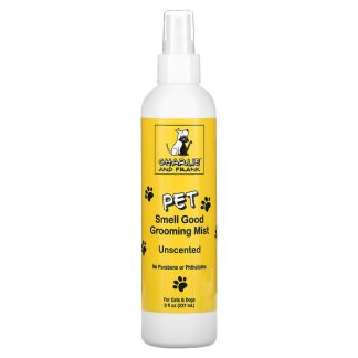 Charlie & Frank, Pet Smell Good Grooming Mist, Unscented, 8 fl oz (237 ml)