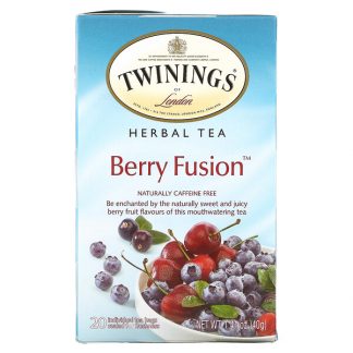 Twinings, Herbal Tea, Berry Fusion, Caffeine Free, 20 Tea Bags, 1.41 oz (40 g)