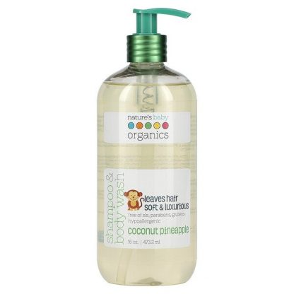 Nature's Baby Organics, Shampoo & Body Wash, Coconut Pineapple, 16 oz (473.2 ml)