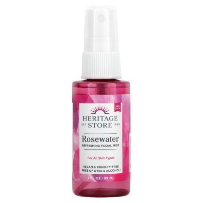 Heritage Store, Rosewater, Refreshing Facial Mist, 2 fl oz (59 ml)