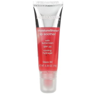 Neutrogena, MoistureShine Lip Soother, SPF 20, Glaze 60, 0.35 oz (10 g)